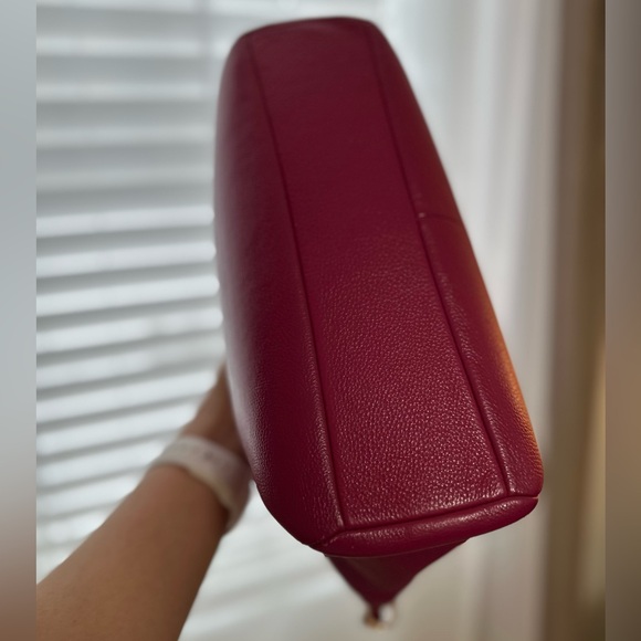 Coach Women's Magenta Leather Shoulder Bag - Picture 3 of 4